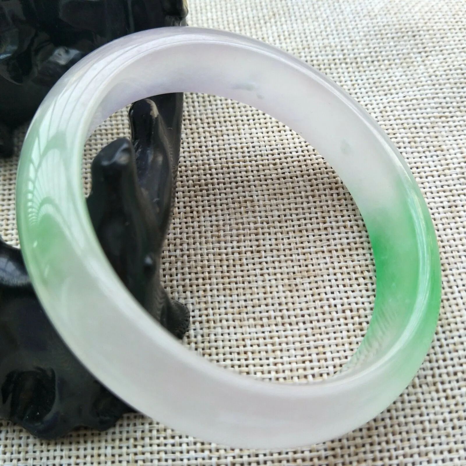 10% OFF- 56/57/58mm Certified Natural 3 Color Jadeite Emerald A Jade HandCarved Lucky Bracelet Bangle V518