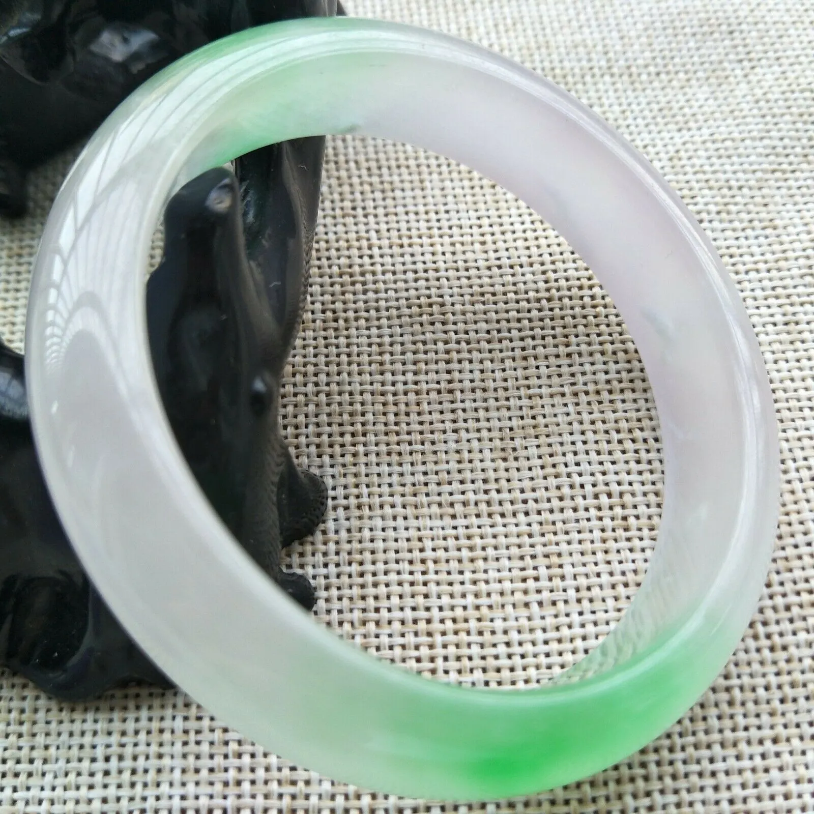 10% OFF- 56/57/58mm Certified Natural 3 Color Jadeite Emerald A Jade HandCarved Lucky Bracelet Bangle V518