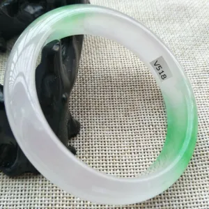 10% OFF- 56/57/58mm Certified Natural 3 Color Jadeite Emerald A Jade HandCarved Lucky Bracelet Bangle V518