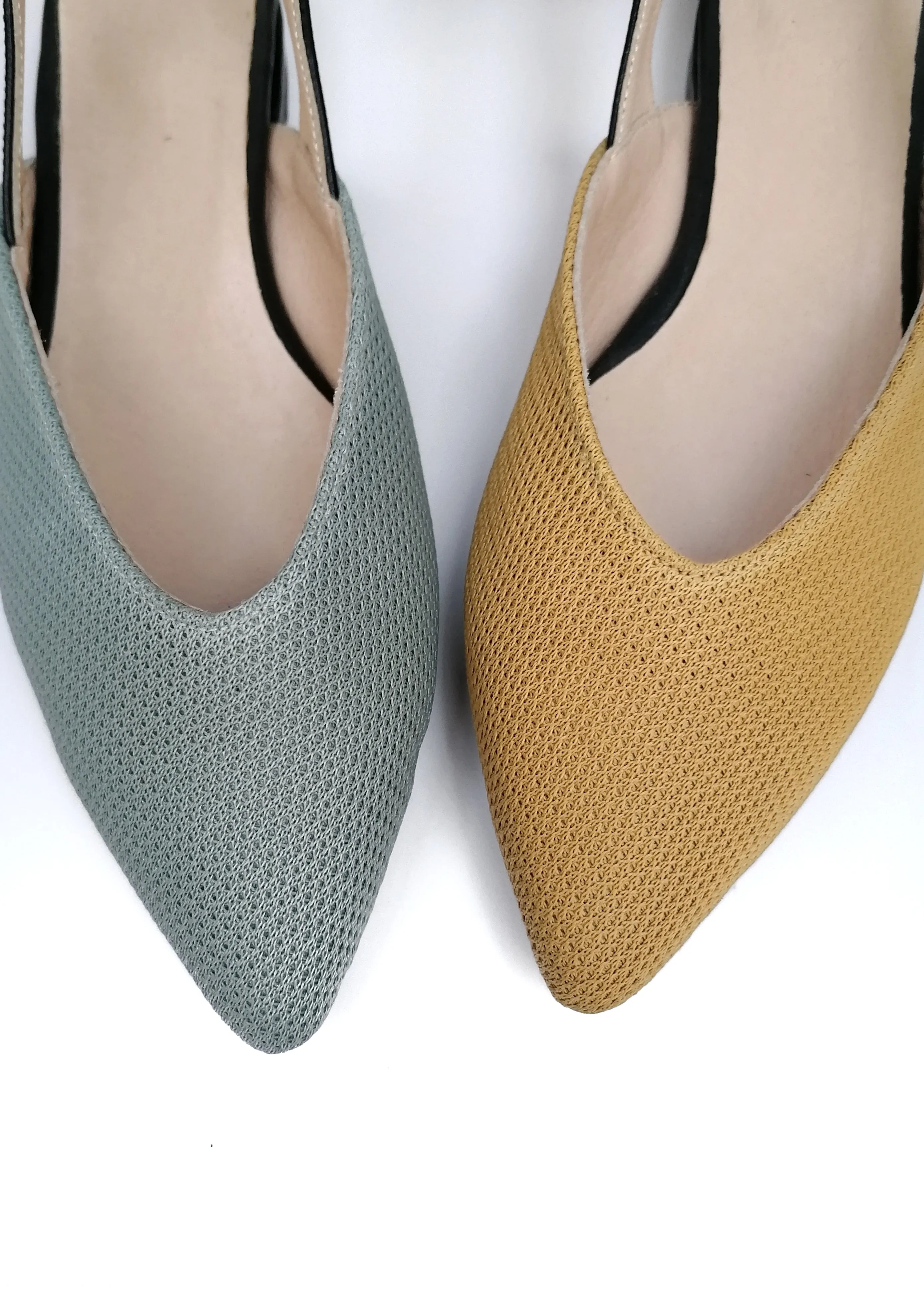 #14 Dusty Mint & Black Flats