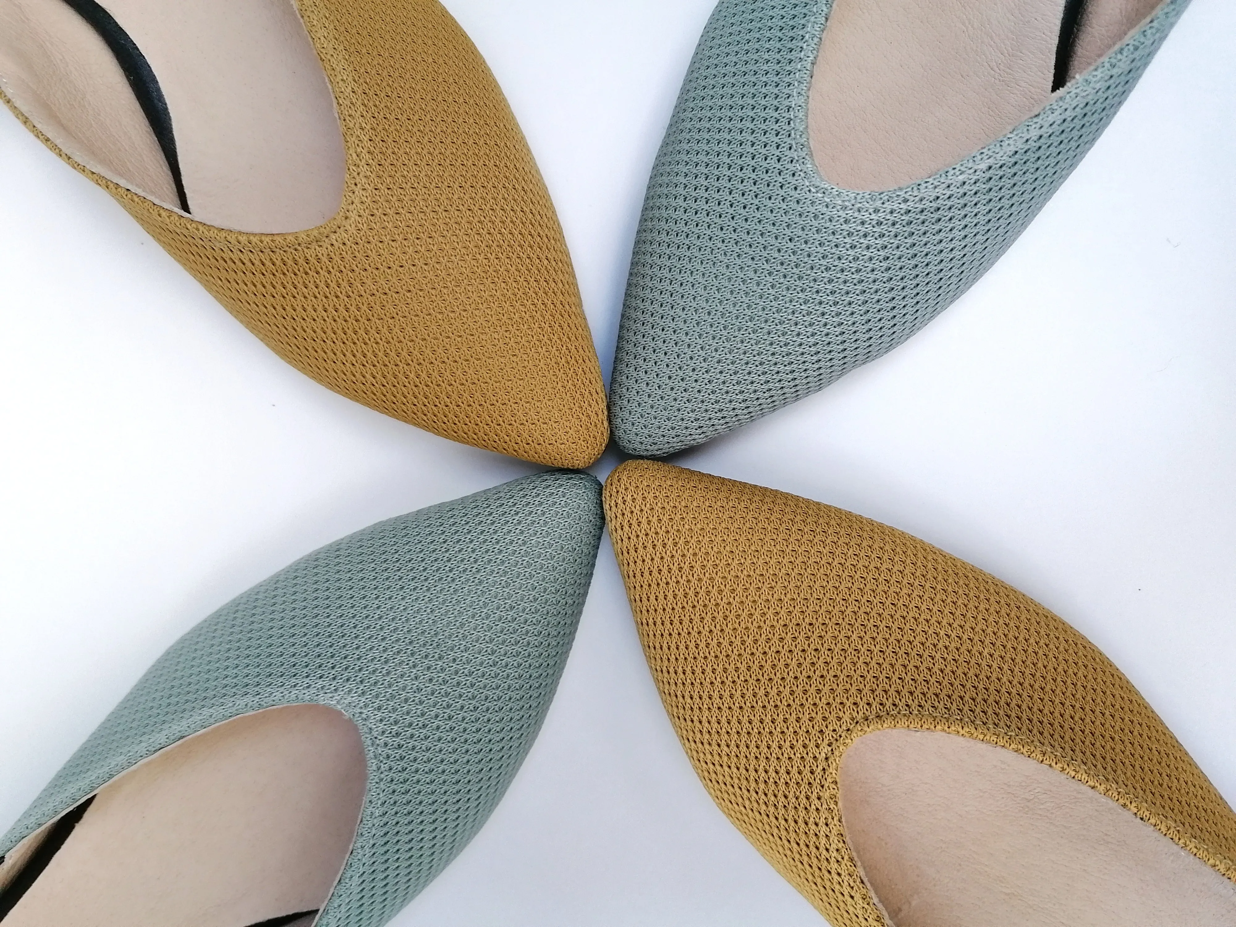 #14 Dusty Mint & Black Flats