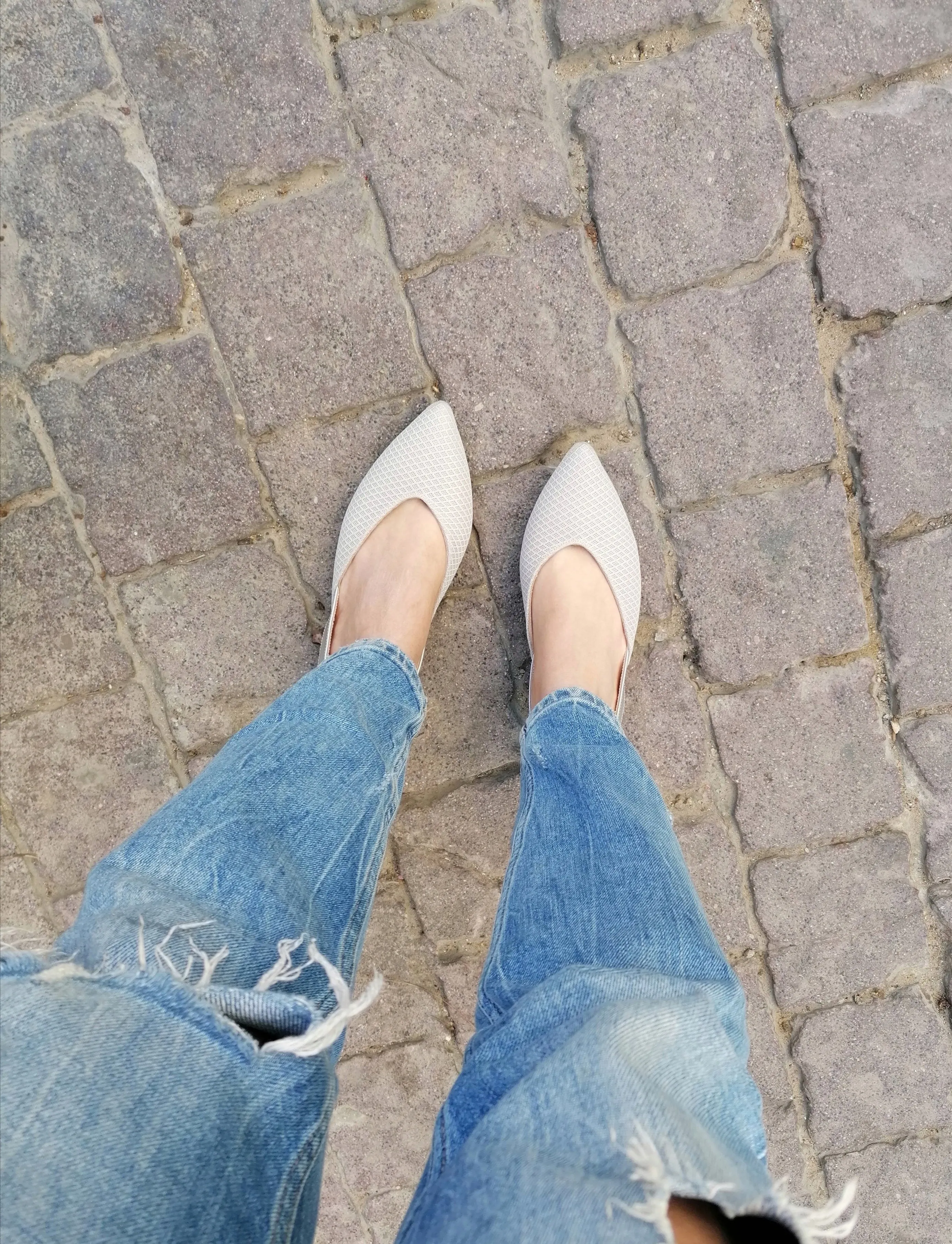 #14 Silver MESH Flats