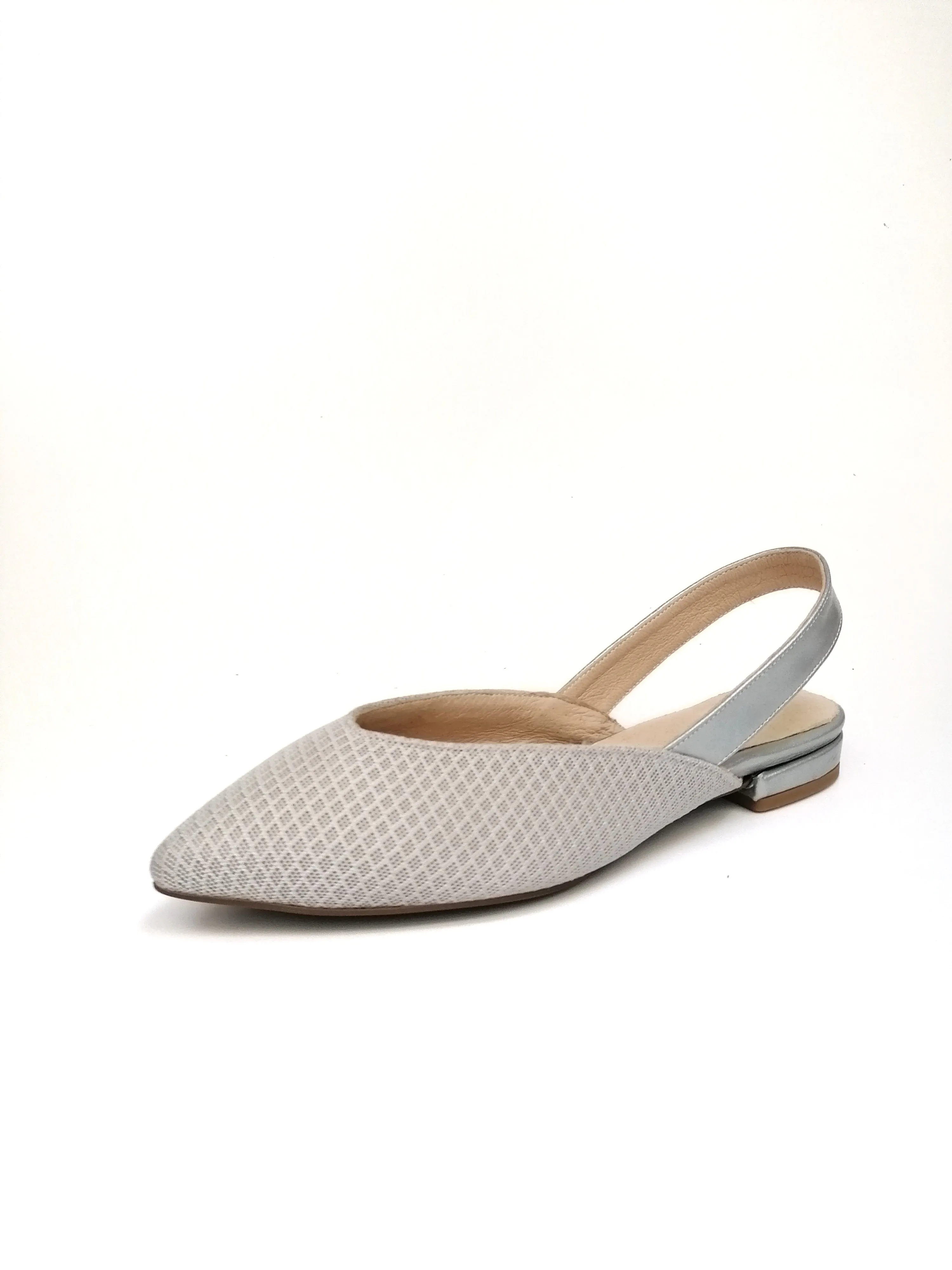 #14 Silver MESH Flats