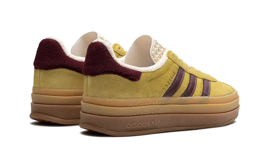 Adidas Gazelle Bold Almost Yellow Maroon