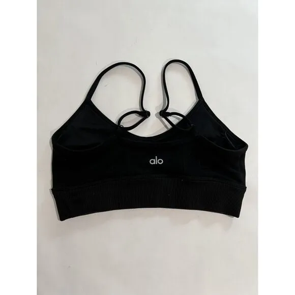 ALO Yoga Alosoft Head Start Bra in Black