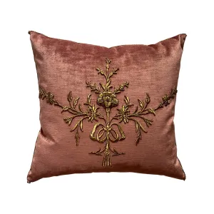 Antique Ottoman Empire Raised Gold Metallic Embroidery (#E050322A&B | 20 x 21 1/2")