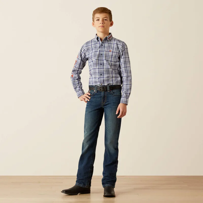 Ariat Boy's B5 Slim Nate Straight Leg Jeans-Cyclone