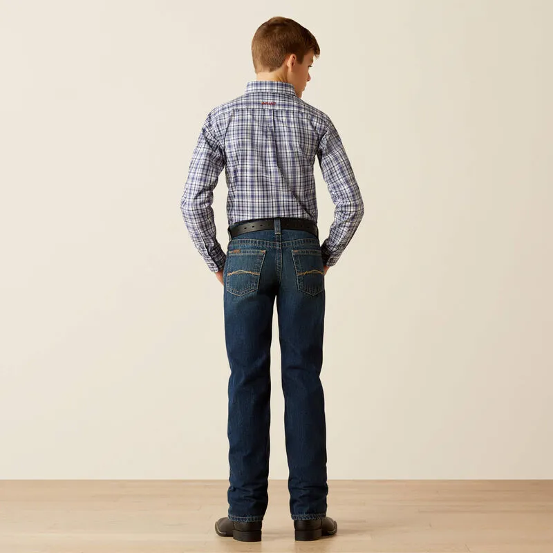 Ariat Boy's B5 Slim Nate Straight Leg Jeans-Cyclone