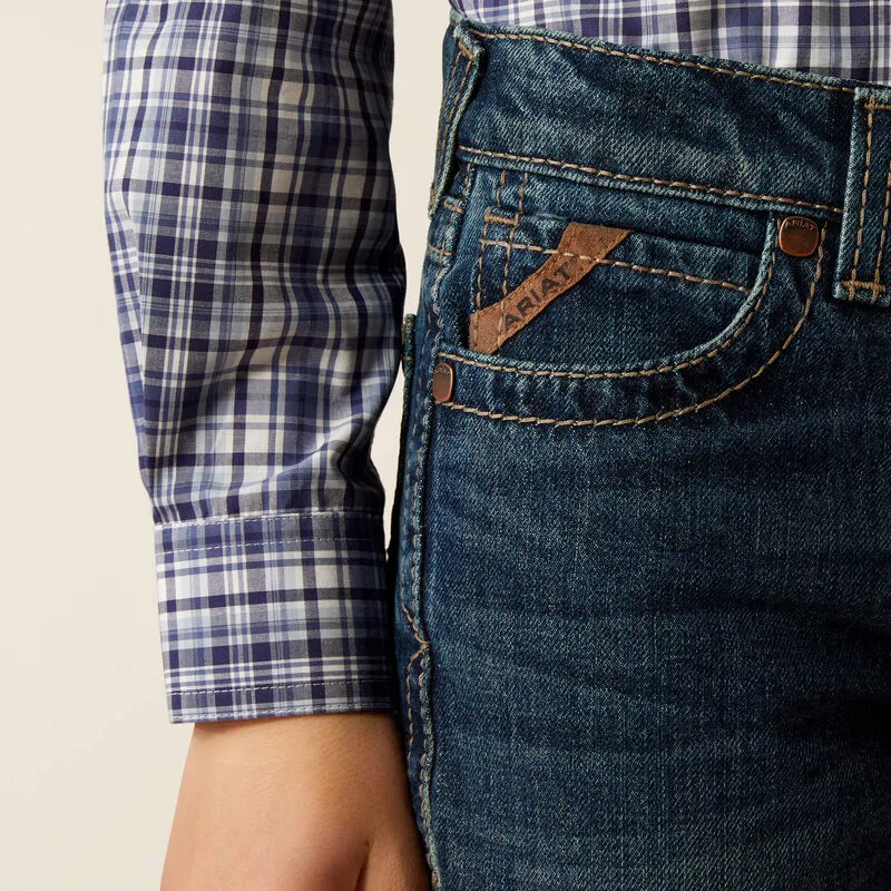 Ariat Boy's B5 Slim Nate Straight Leg Jeans-Cyclone