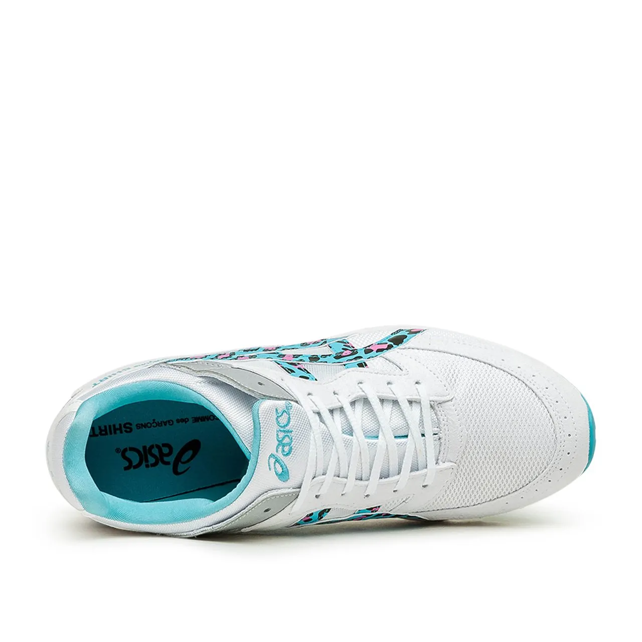 asics x comme des garçons shirt tarther (white/blue)
