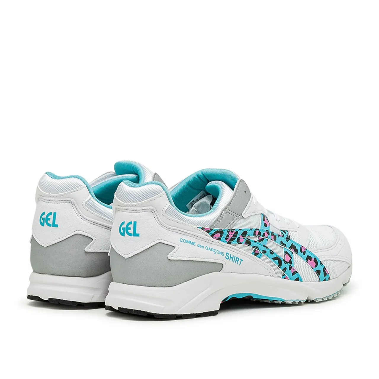 asics x comme des garçons shirt tarther (white/blue)