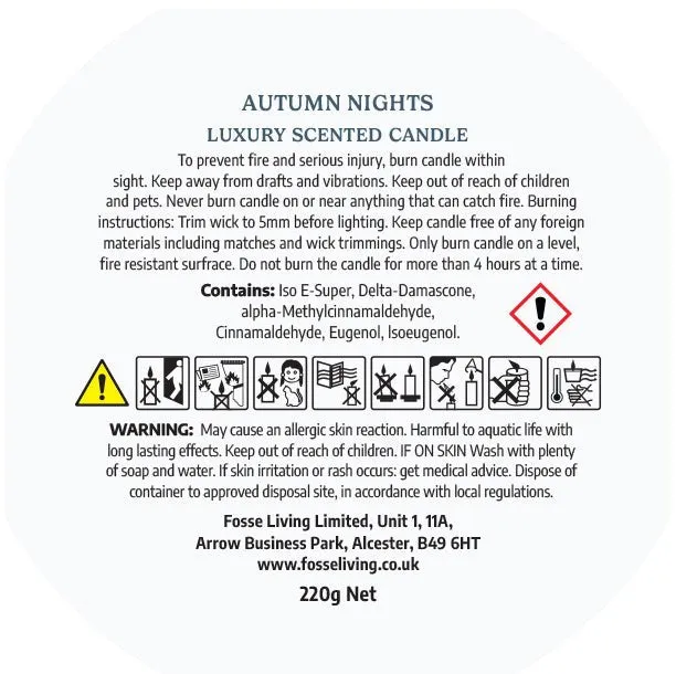 Autumn Nights Scented Candle