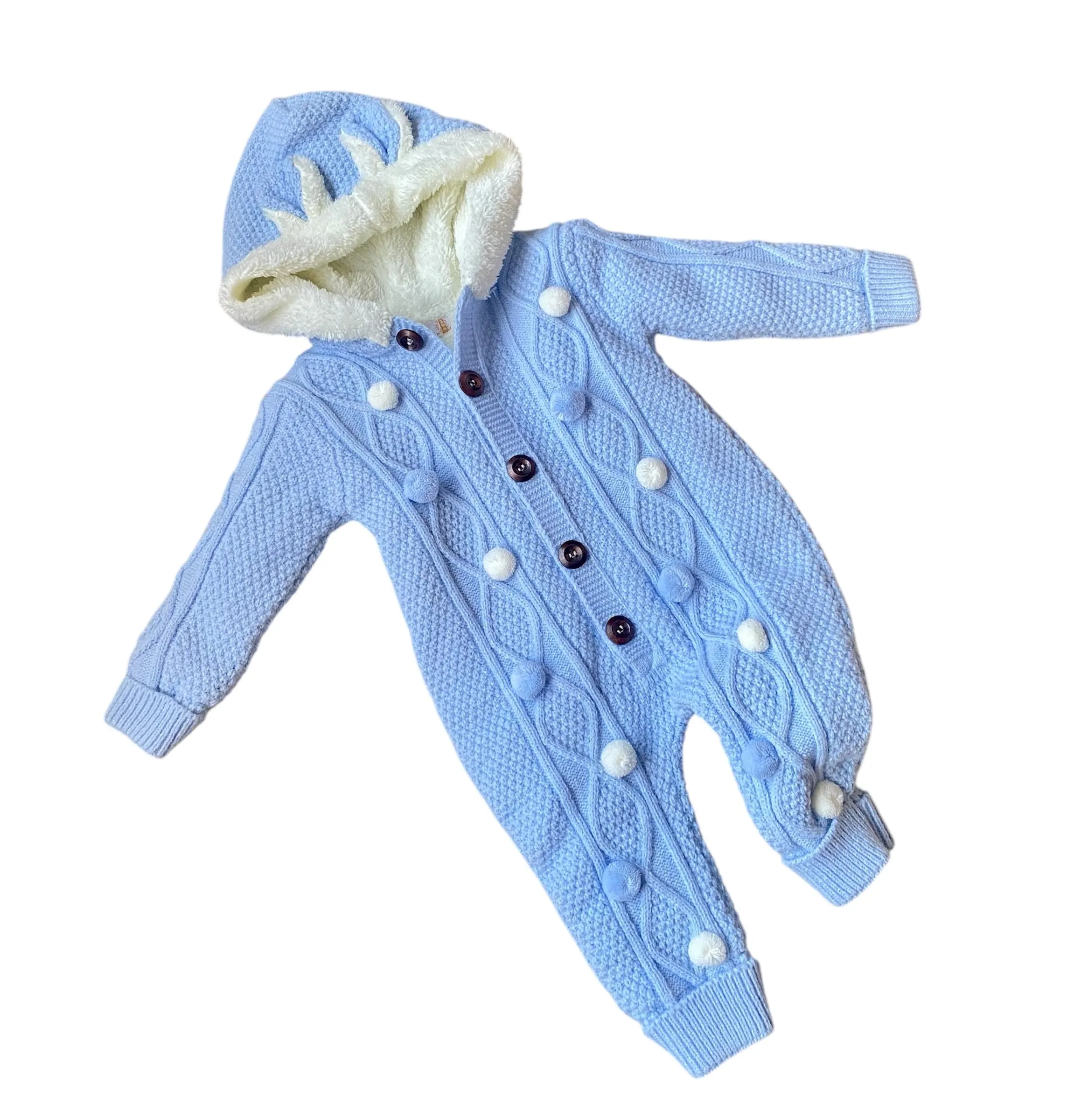 Baby Boys All in One Bobble PramSuit