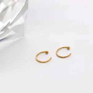 Baby Mini-Hoop Open Earrings (Adjustable)