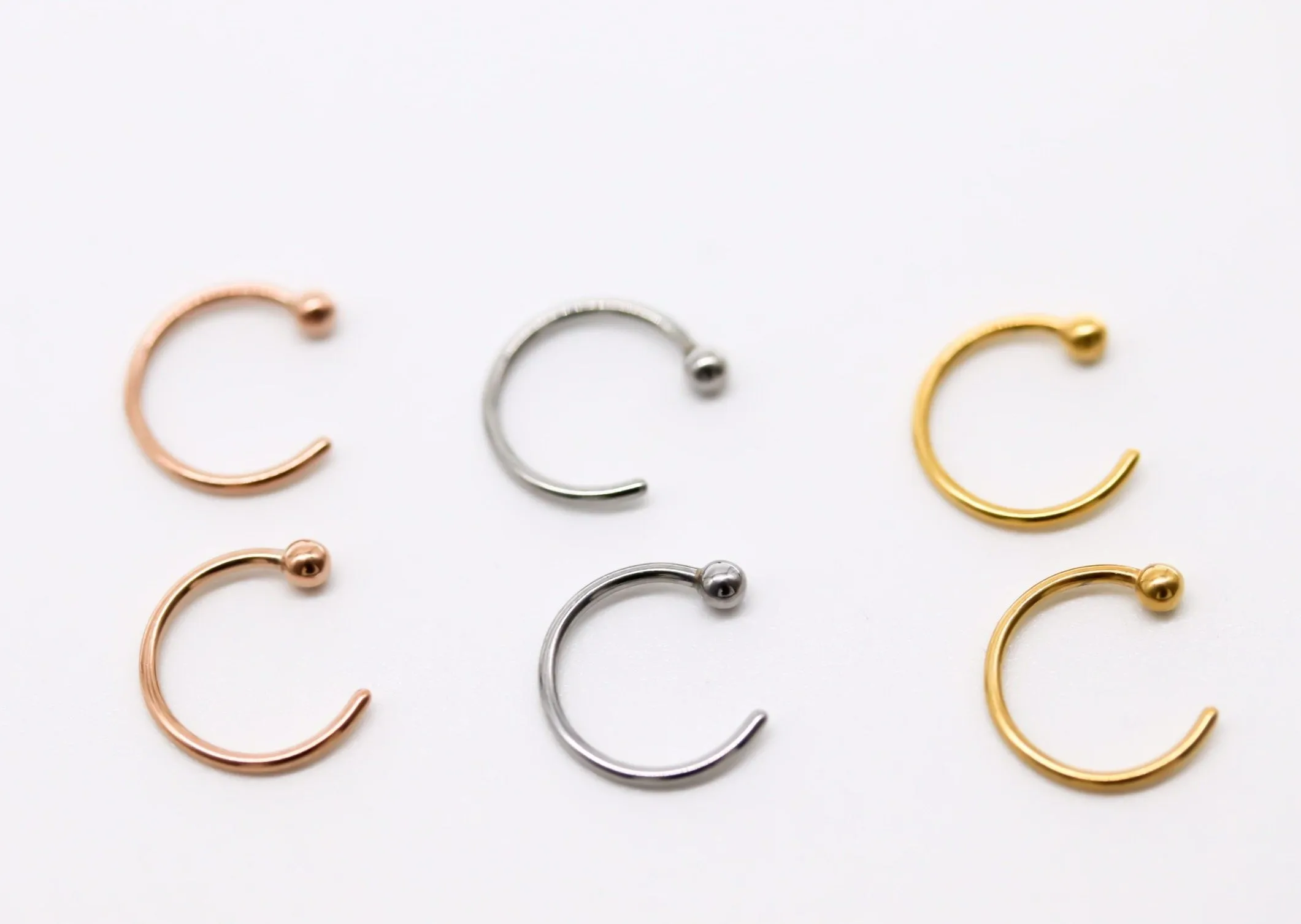 Baby Mini-Hoop Open Earrings (Adjustable)