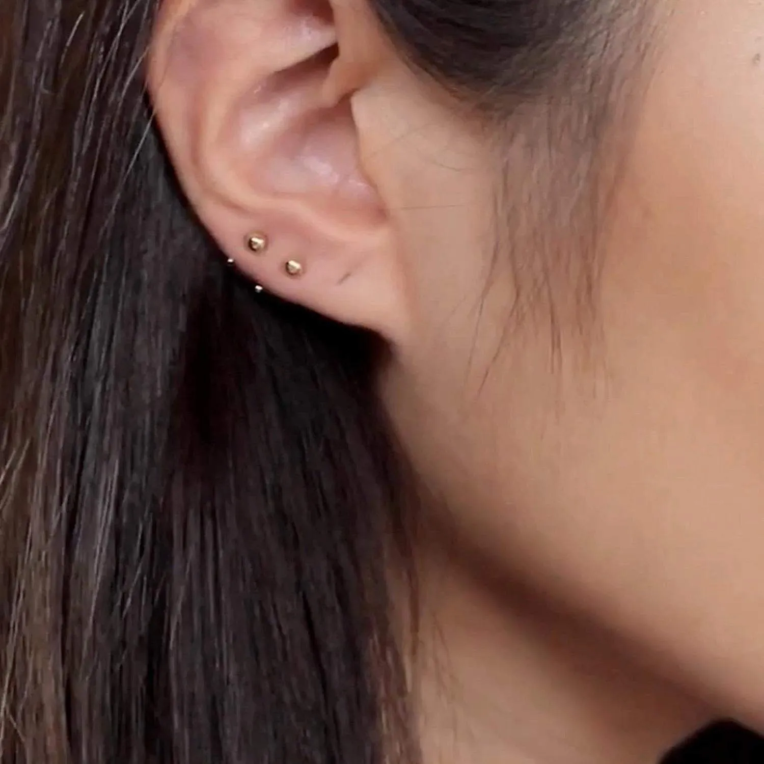 Baby Mini-Hoop Open Earrings (Adjustable)