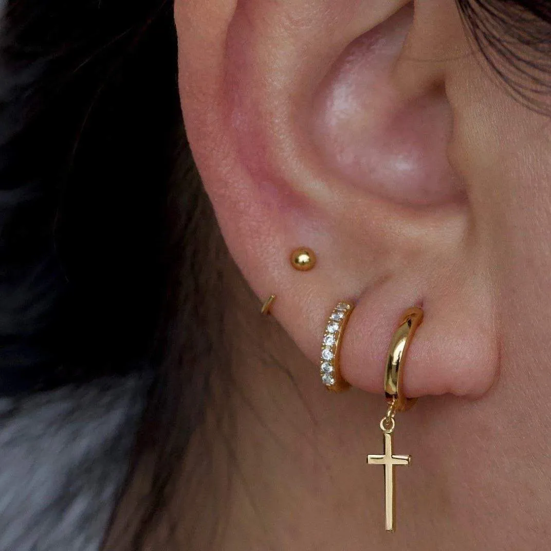 Baby Mini-Hoop Open Earrings (Adjustable)