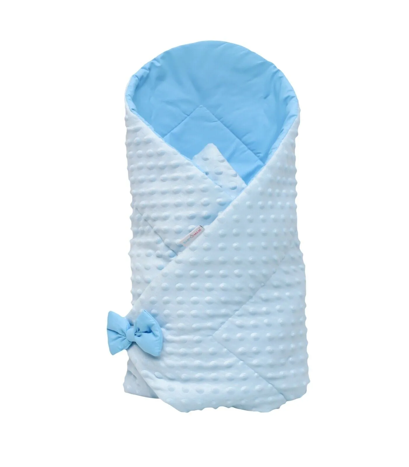 Baby Swaddle wrap Newborn Soft Warm Dimple Infant bedding Blue/Blue