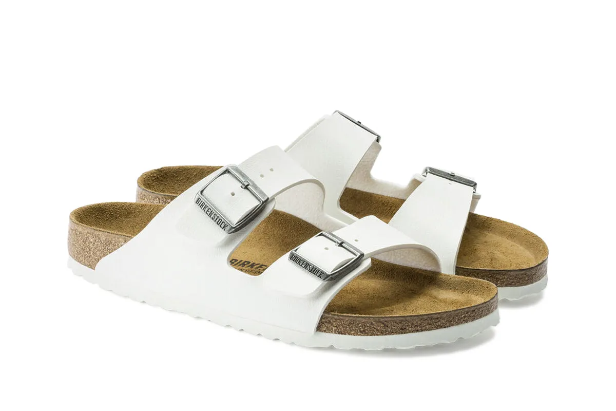 Birkenstock Arizona N White Birko-Flor Womens