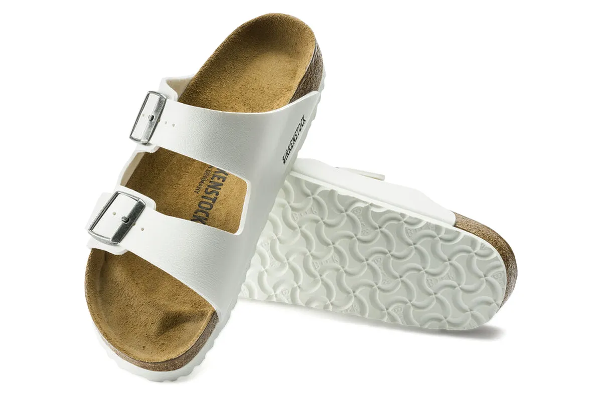 Birkenstock Arizona N White Birko-Flor Womens