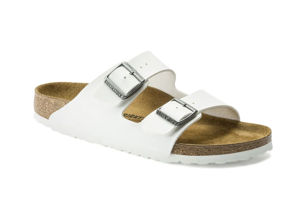 Birkenstock Arizona N White Birko-Flor Womens