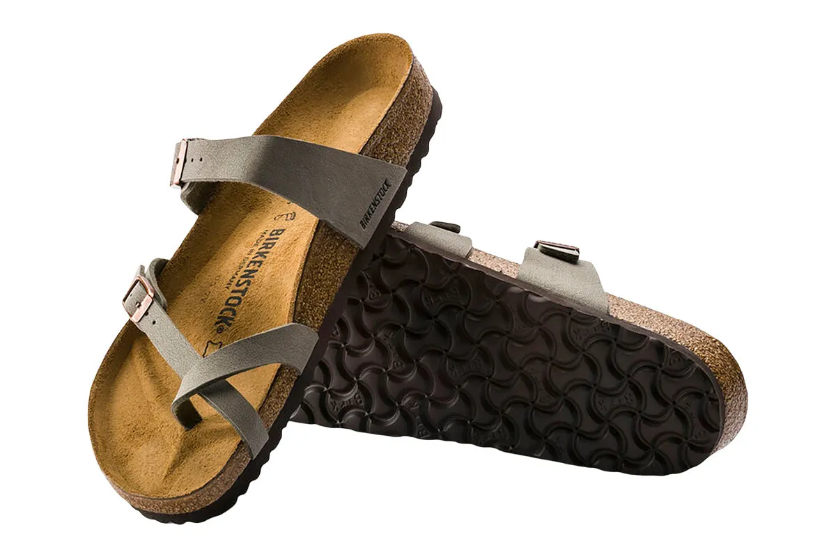 Birkenstock Mayari R Stone Birkibuc Womens