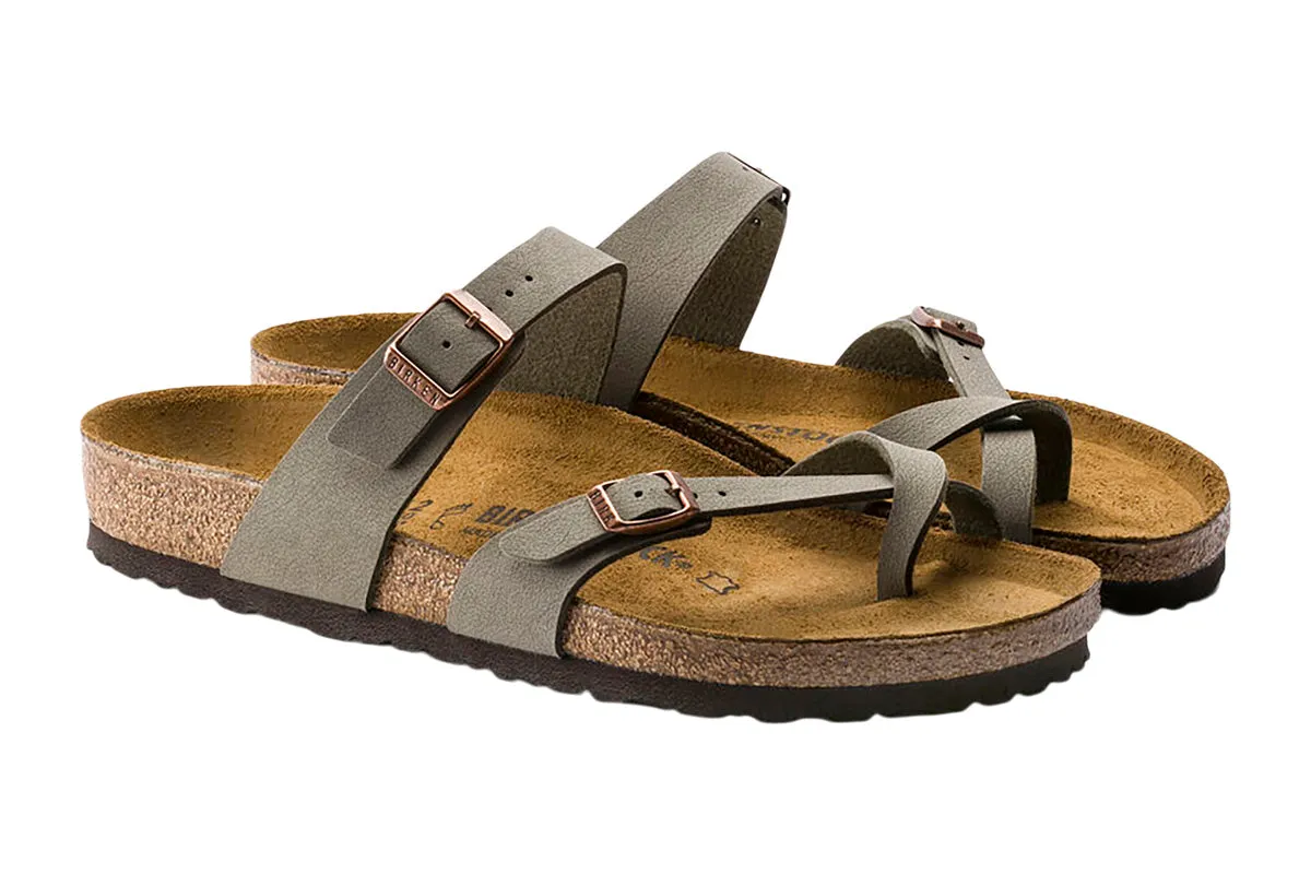 Birkenstock Mayari R Stone Birkibuc Womens
