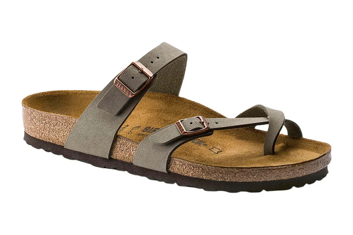 Birkenstock Mayari R Stone Birkibuc Womens