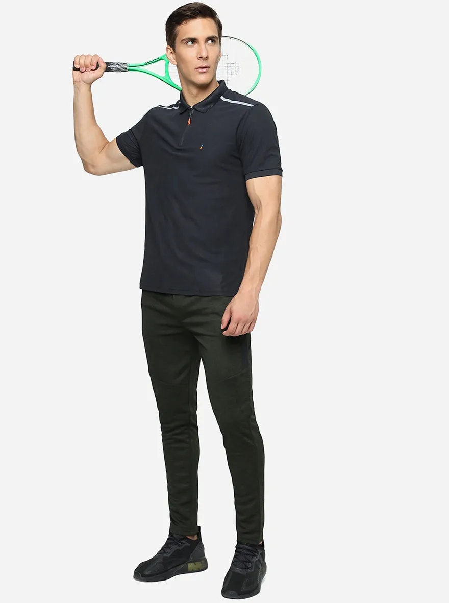 Black Solid Slim Fit T-Shirt | Jade Play