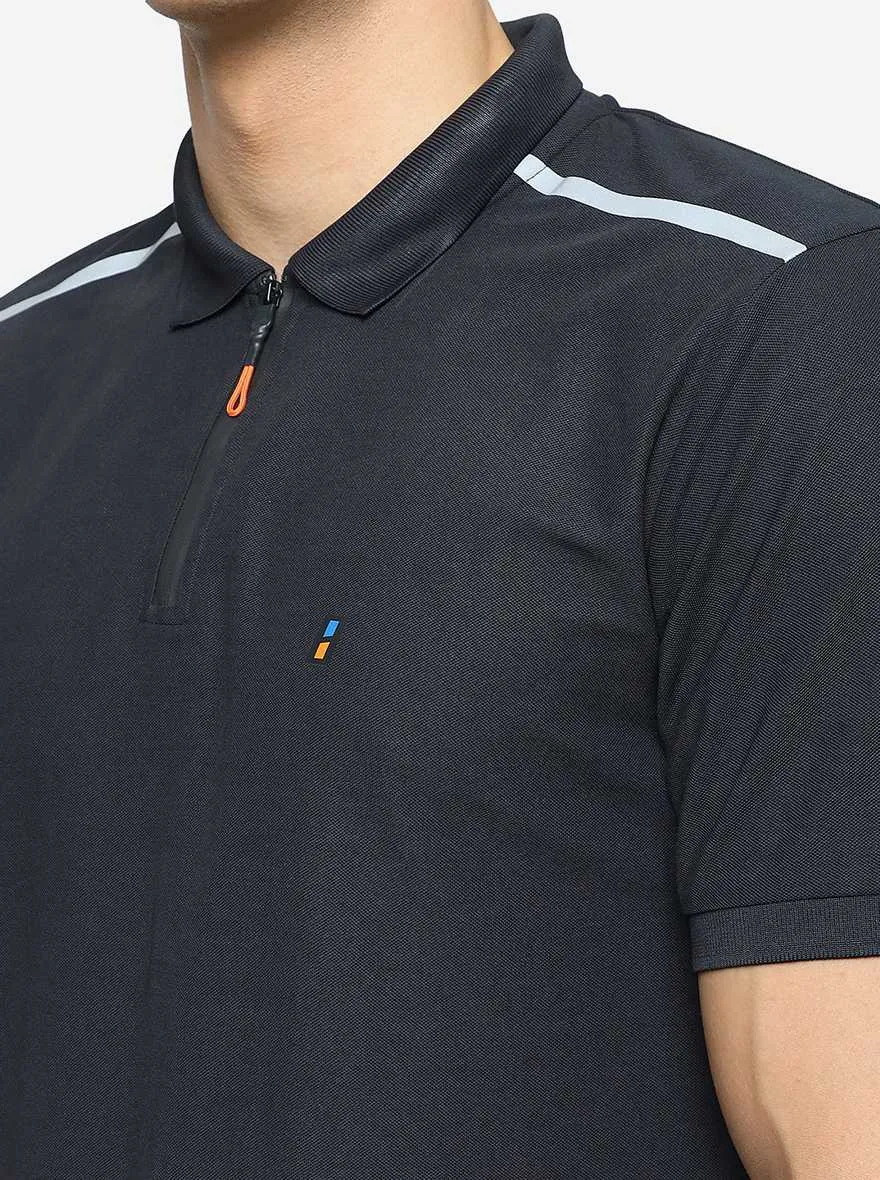 Black Solid Slim Fit T-Shirt | Jade Play