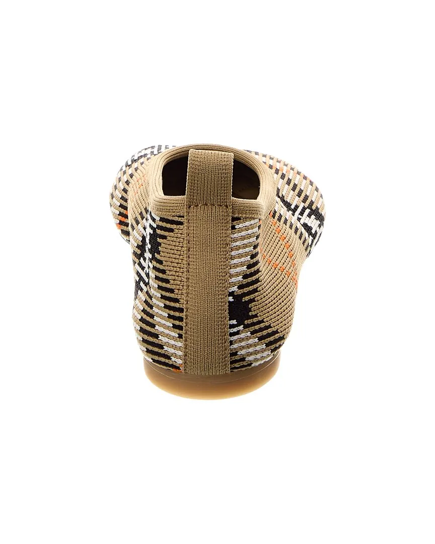Burberry Check Knit Flat