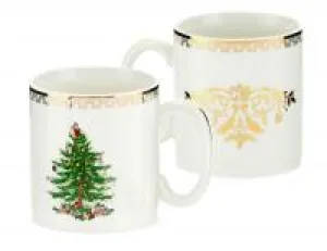 Christmas Tree Gold Mug 8 oz