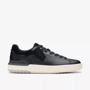 Clarks Men's Courtlite2 Run Black Leather 26181293