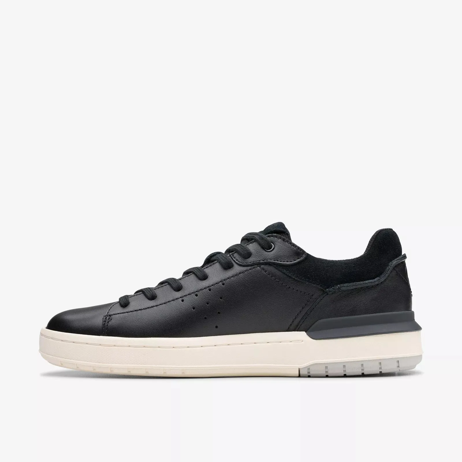 Clarks Men's Courtlite2 Run Black Leather 26181293