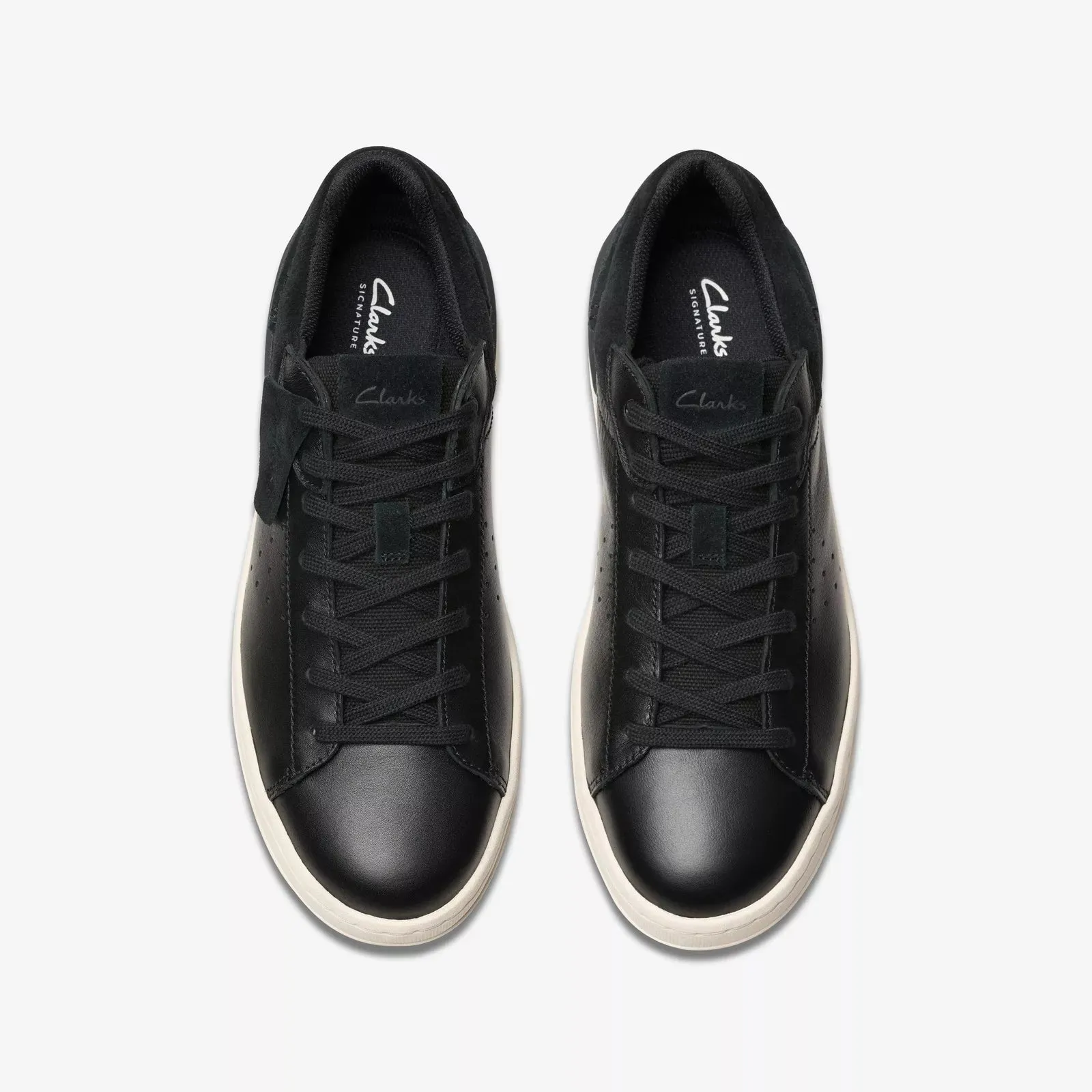 Clarks Men's Courtlite2 Run Black Leather 26181293