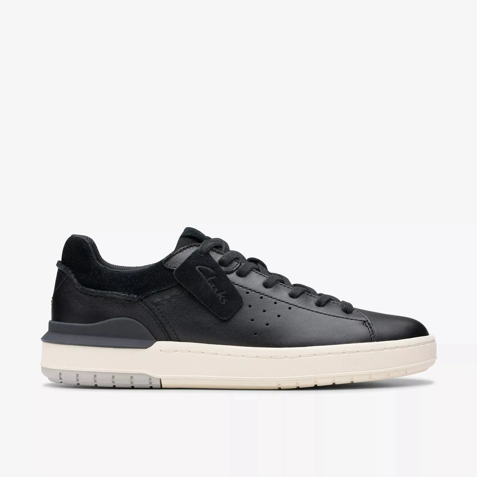 Clarks Men's Courtlite2 Run Black Leather 26181293