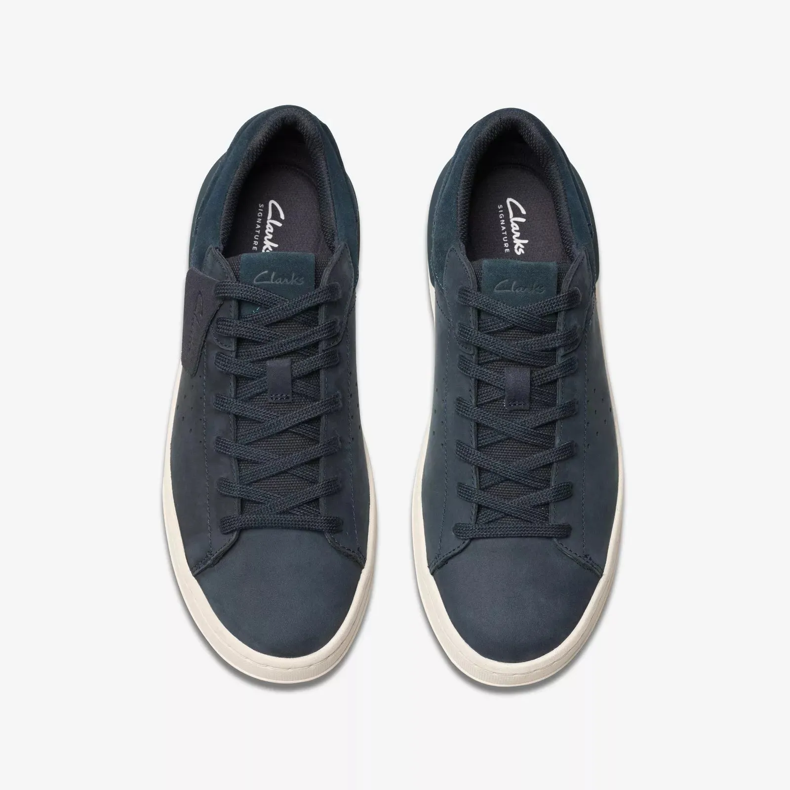 Clarks Men's Courtlite2 Run Navy Nubuck 26181323