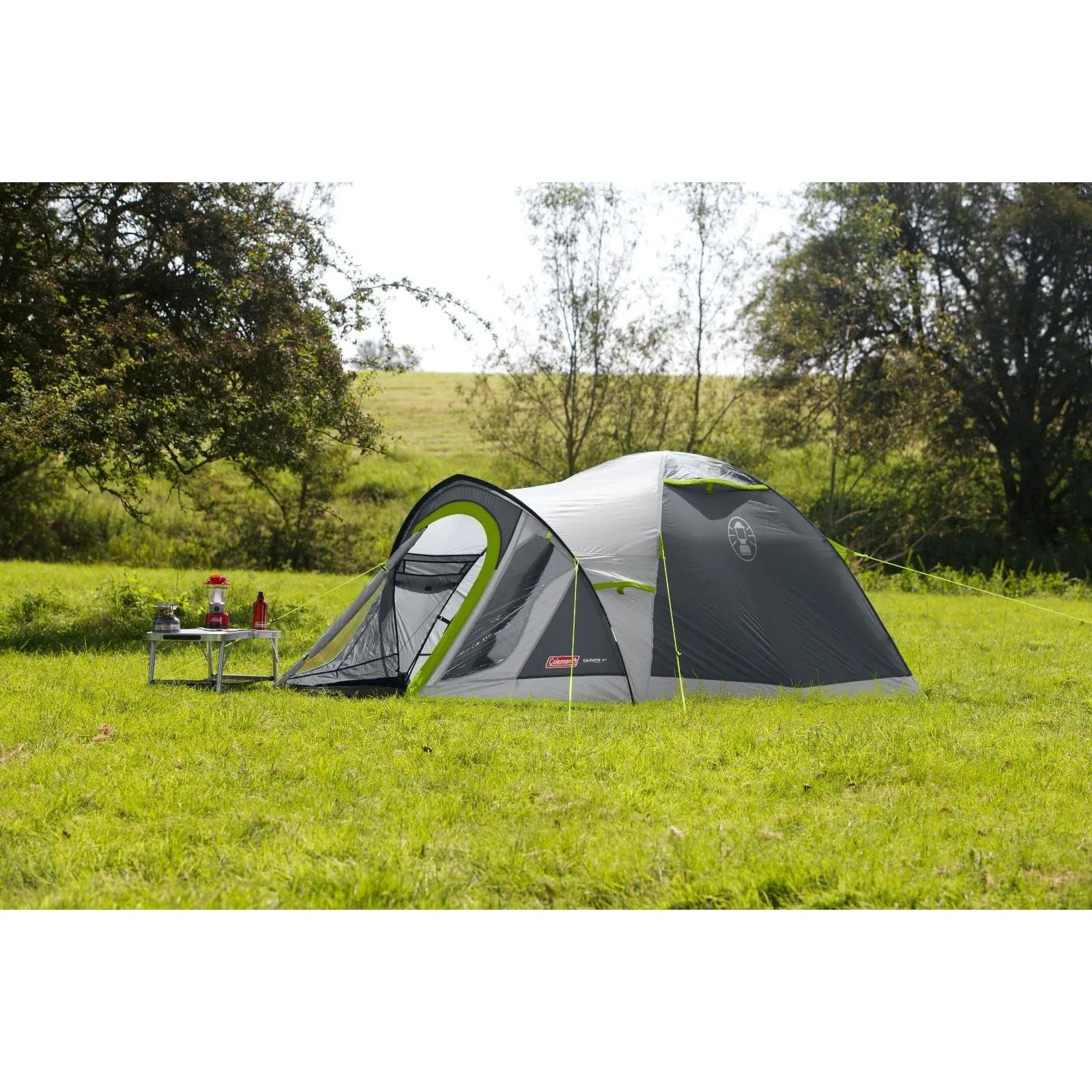 Coleman Tent Darwin 4  Compact 4 Person Dome Tent Camping