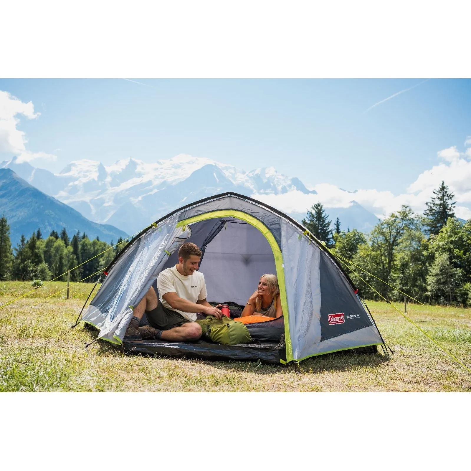 Coleman Tent Darwin 4  Compact 4 Person Dome Tent Camping