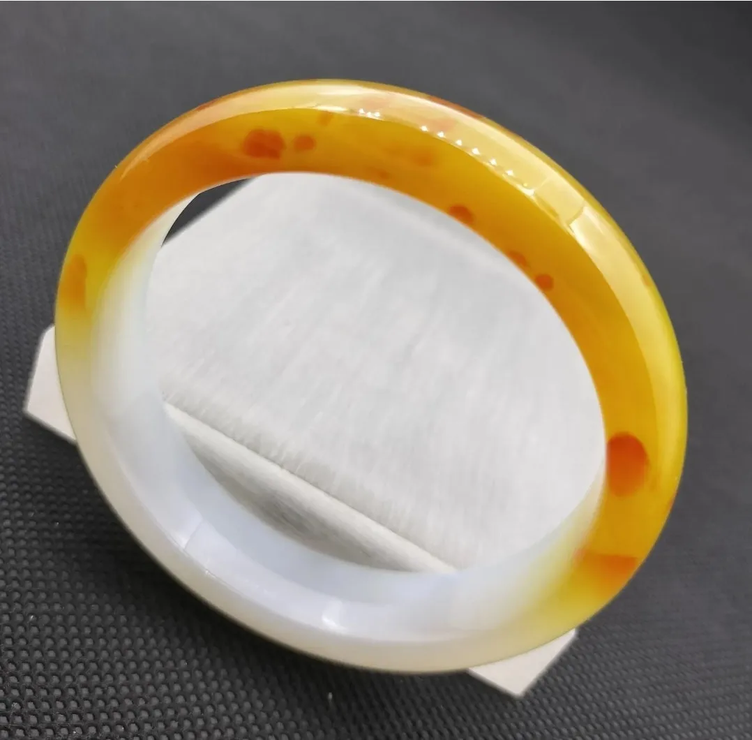 (Copy) 10% OF- 57/58/59mm Certified Natural 3 Color Jadeite Emerald A*Jade HandCarved Lucky Bracelet Bangle GX641