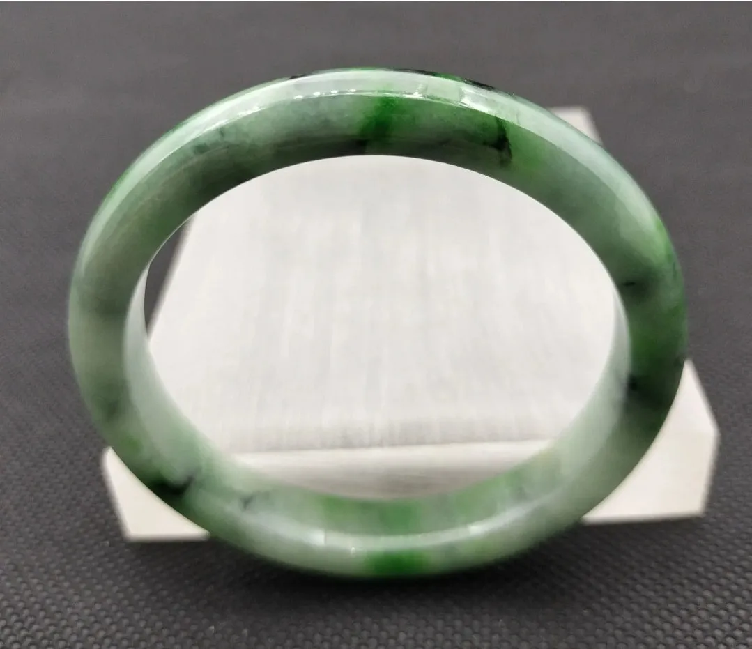 (Copy) 10% OF- 57/58/59mm Certified Natural 3 Color Jadeite Emerald A*Jade HandCarved Lucky Bracelet Bangle GX641