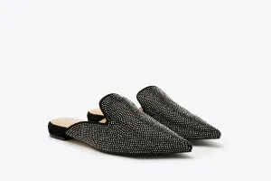 Crystal Embellishment Mules