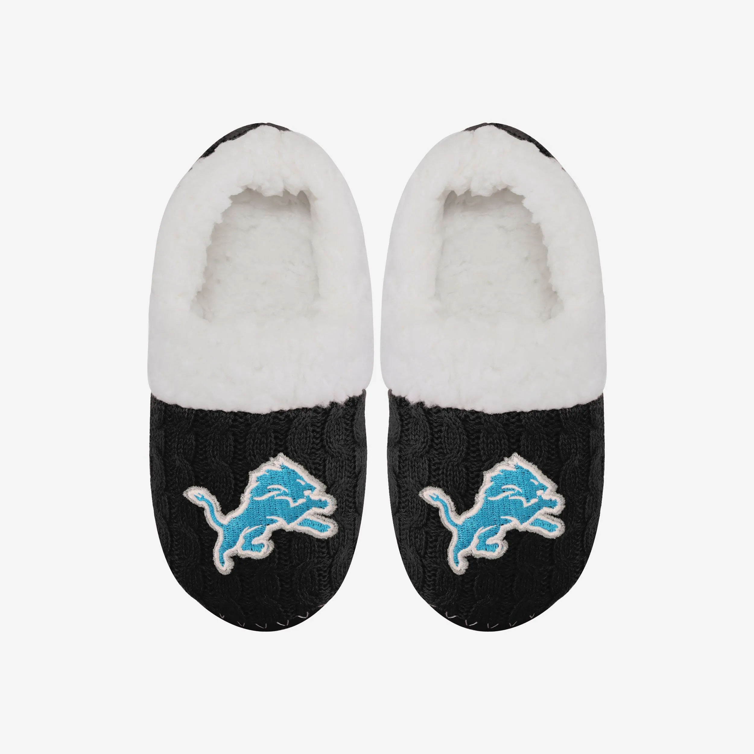 Detroit Lions Womens Team Color Moccasin Slipper