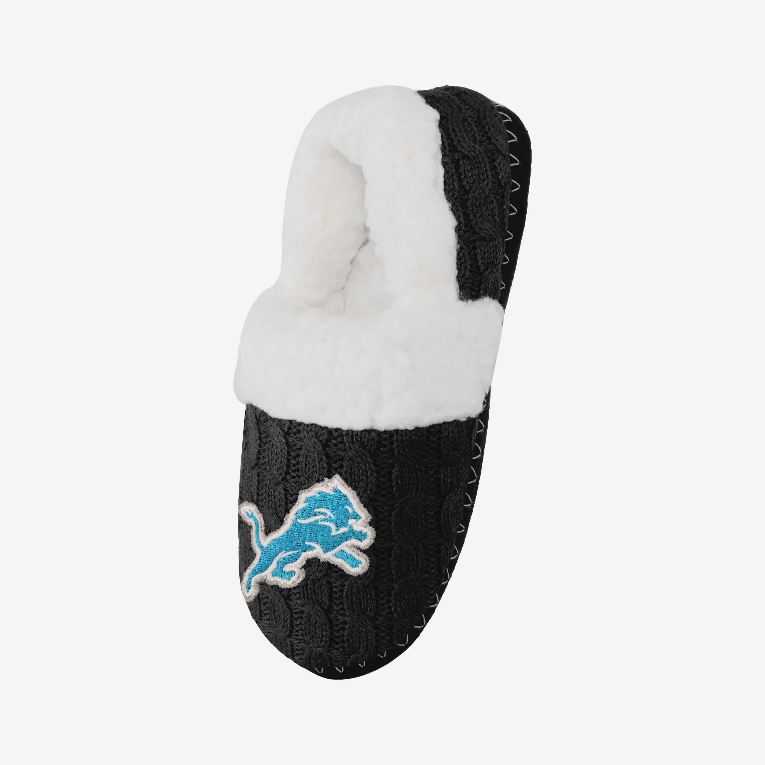 Detroit Lions Womens Team Color Moccasin Slipper