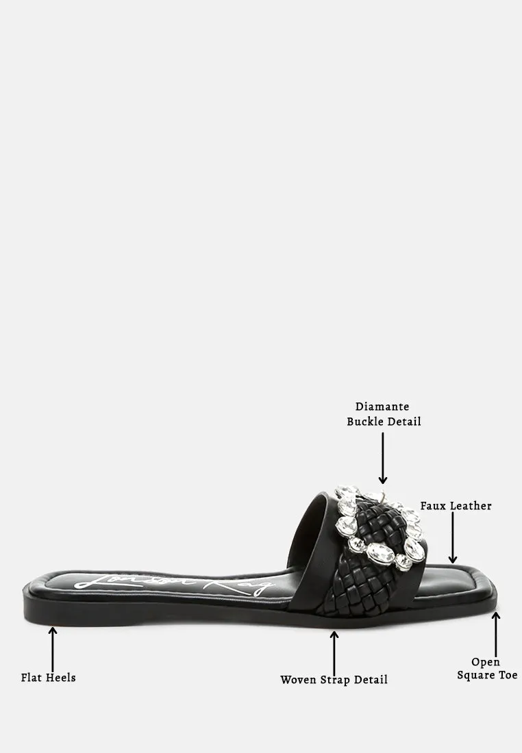 Diamante Flat Sandals By RAG