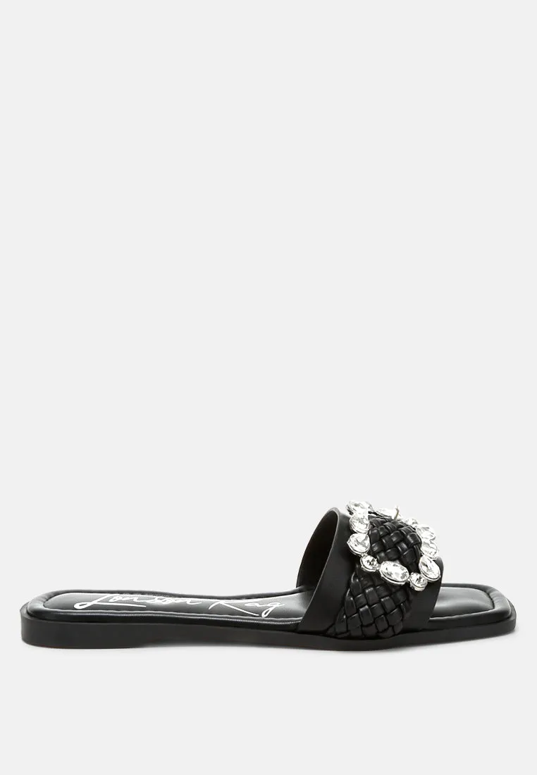 Diamante Flat Sandals By RAG