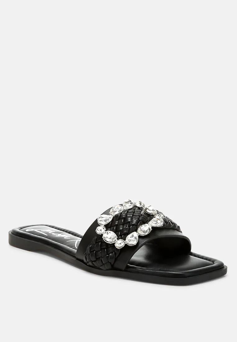 Diamante Flat Sandals By RAG