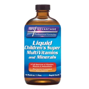 Dr de ventaja da862 líquido de los niños multivitaminas y minerales, 16 G