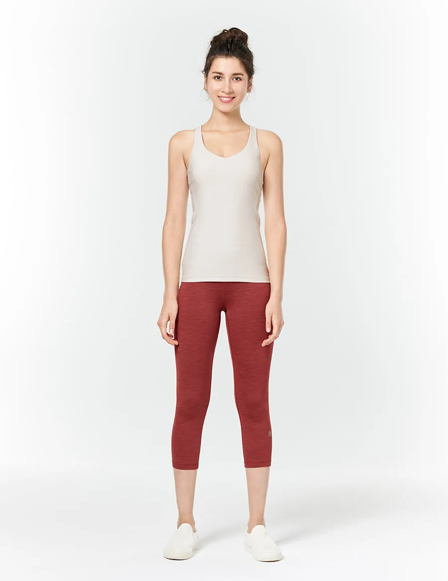 easyoga LA-VEDA Twiggy Core Capris4 - M42 M-Brick red