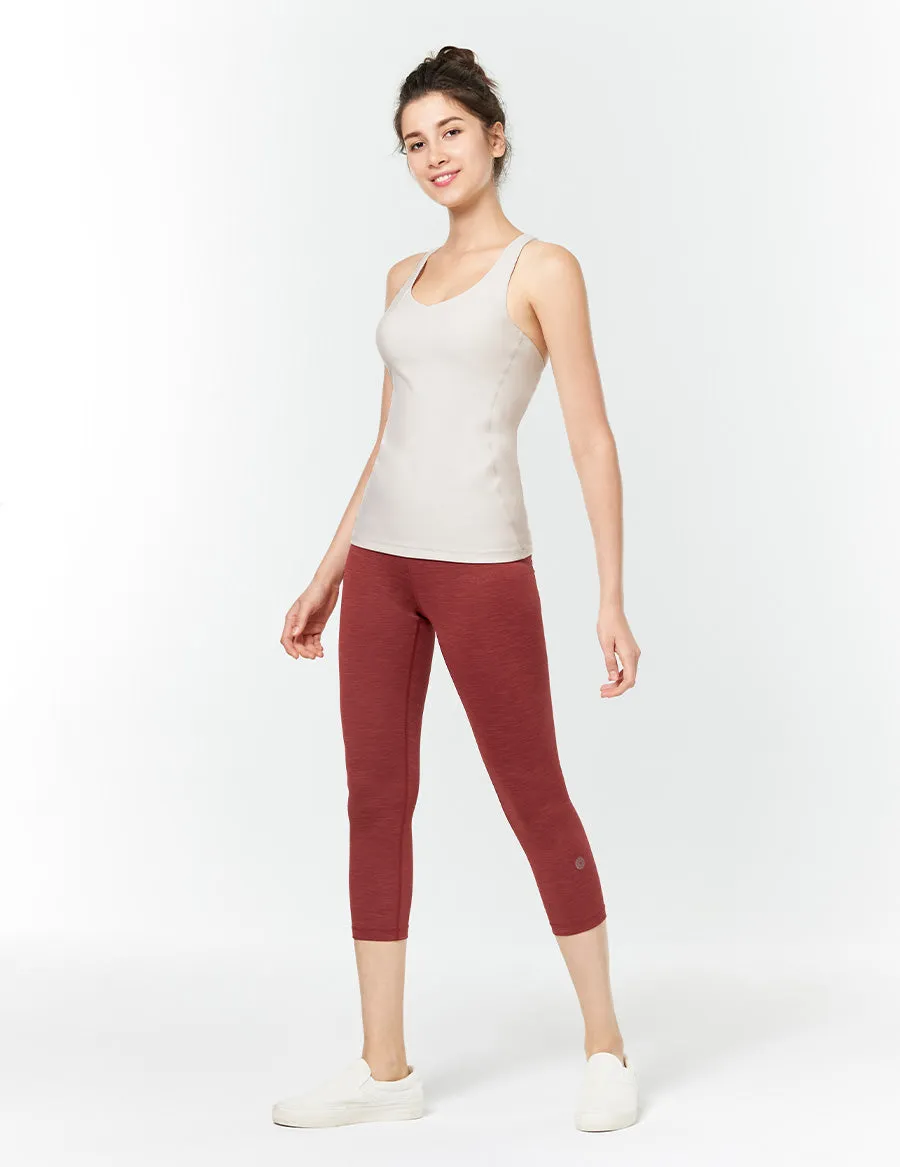 easyoga LA-VEDA Twiggy Core Capris4 - M42 M-Brick red